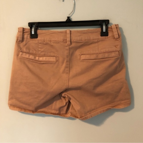 American Eagle Light Pink AEO Twill X Midi Shorts Size 6 - Picture 2 of 9